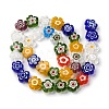 Handmade Millefiori Lampwork Beads Strands X-LAMP-G164-03J-2