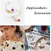 Matte Spray Painted Acrylic European Beads ACRP-NB0001-03-6