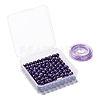 100Pcs 8mm Natural Charoite Round Beads DIY-LS0002-12-7