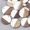Resin & Walnut Wood Pendants RESI-S358-02B-01-1