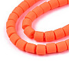 Handmade Polymer Clay Bead Strands CLAY-ZX006-01O-4