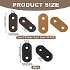 30Pcs 3 Styles Oval Leather Slider Buckle FIND-PH0027-89-2