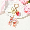 Alloy & Resin Pendant Decorations HJEW-YW00401-04-2