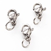 Tarnish Resistant 304 Stainless Steel Lobster Claw Clasps LS-STAS-G240-01A-P-1