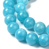 Natural Dyed White Jade Beads Strands G-M402-C04-03-3