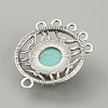 Synthetic Turquoise Chandelier Component Links FIND-TAC0011-49A-AS-3
