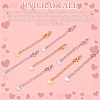 Unicraftale 20Pcs 2 Colors Brass Curb Chain Extender KK-UN0001-79-5