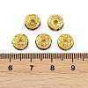 Brass Grade A Rhinestone Spacer Beads RSB038NF-16G-2