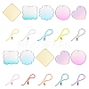 20Pcs 10 Style Acrylic Blank Pendants DIY-CJC0002-012-1