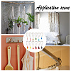 12Pcs 12 Color Iron Shower Bathroom Curtain Rings HJEW-AB00221-6