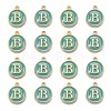 Golden Plated Alloy Enamel Charms ENAM-S118-05B-2
