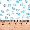 Spray Painted Glass Seed Beads SEED-T007-08B-4