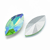 Pointed Back Glass Rhinestone Cabochons RGLA-T020-7x15mm-06-2