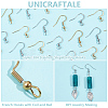 Unicraftale 80Pcs 4 Style 304 Stainless Steel French Hooks with Coil and Ball STAS-UN0055-63-5