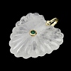 Natural Quartz Crystal Carved Pendants G-C276-01G-09-2