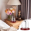 Transparent Glass Shade with Wood Base Watch Display Stand ODIS-WH0038-138-6