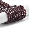 Electroplate Transparent Glass Beads Strands EGLA-A035-T4mm-A13-1