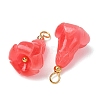 Dyed Synthetic Coral Pendants GG-CBAC295-02G-06-3