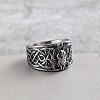 Retro 304 Stainless Steel Finger Rings for Men WGC3F58-01-1