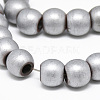 Electroplate Non-magnetic Synthetic Hematite Beads Strands G-Q486-87E-3