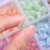 500Pcs 10 colors Crackle Glass Beads GLAA-SZ0001-56-5