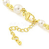 Brass Beaded Necklaces NJEW-P307-01G-3