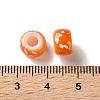 Spray Painted ABS Plastic European Beads KY-G033-01A-09-3