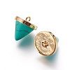 Synthetic Turquoise Charms G-P362-02E-2