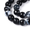 Dyed & Heated Natural Fire Crackle Agate Beads Strands G-N359-01B-01-4
