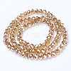 Electroplate Glass Beads Strands EGLA-A034-T6mm-C08-2