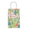 Christmas Theme Kraft Paper Gift Bags CARB-L009-A06-5