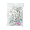 28Pcs 7 Colors Alloy Glass Links/Connectors GLAA-FS0001-93-6