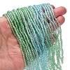 Transparent Painted Glass Beads Strands X-DGLA-A034-T1mm-A16-2