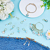 24Pcs Alloy Enamel Pendant Locking Stitch Markers HJEW-HY00116-4