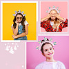 Cloth with Lollipop Hair Bands for Women Girl OHAR-WH0029-13B-5