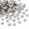 Tarnish Resistant 5-Petal Flower Smooth Surface 304 Stainless Steel Bead Caps STAS-R065-57-1