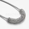304 Stainless Steel Necklaces NJEW-P128-06P-2