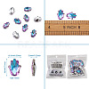 K9 Glass Rhinestone Pendants X-GLAA-TA001-008-10