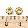 Rack Plating Brass Micro Pave Cubic Zirconia Spacer Beads KK-F089-36G-01-2