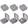 Flocking Plastic Badge Storage Box CON-WH0105-04B-1