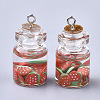 Glass Bottle Pendants LS-X-GLAA-T001-04D-2