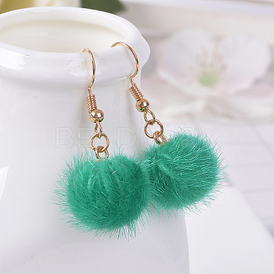Alloy Polyester Dangle Earrings FS-WG470DC-18-1
