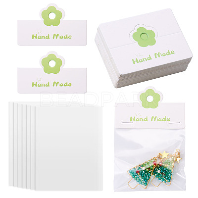 100Pcs Rectangle Clear Polypropylene Cellophane Bags CDIS-TA0001-37C-1