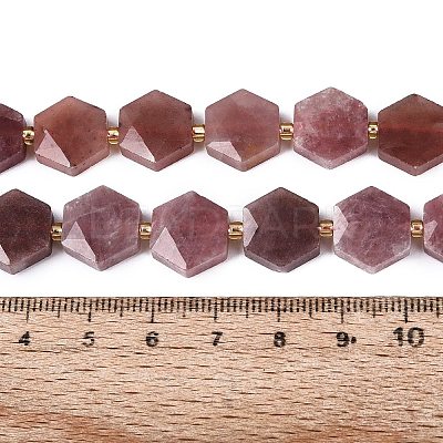Natural Red Hematoid Quartz Beads Strands G-N368-01A-12-1