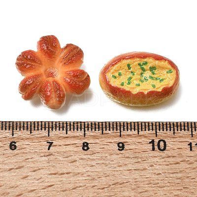 Cute Opaque Resin Imitation Food Cabochons RESI-Z055-01-1