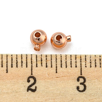 Brass Crimp Beads KK-Z030-16A-RG-1