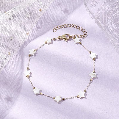 316 Stainless Steel Paperclip Chains Anklets AJEW-AN00620-1