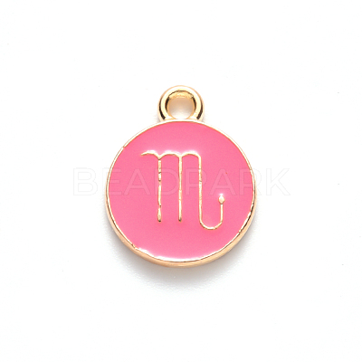 Alloy Enamel Pendants X-ENAM-S124-01A-03L-1