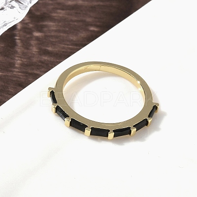 Brass Micro Pave Cubic Zirconia Finger Rings for Women RJEW-H256-10G-01-1