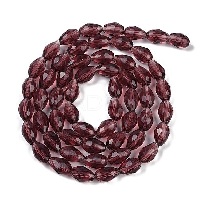 Transparent Glass Beads Strands EGLA-N013-T8mm-D03-1